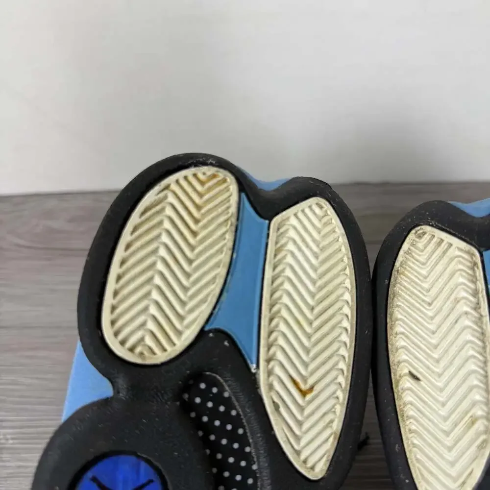 Air Jordan 13 Retro‎ 'Black University Blue' Sneakers 310004-004 Sz 10